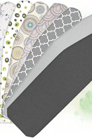 Cotton Ironing Board Cover and pad, Ironing Board Cover with Padding Mesh Cloth and Fastener Straps, 36x13 38x13 43x14 48x15in Ironing Cover Easy Fit (Color : F, Size : 97x33cm/38x13in)