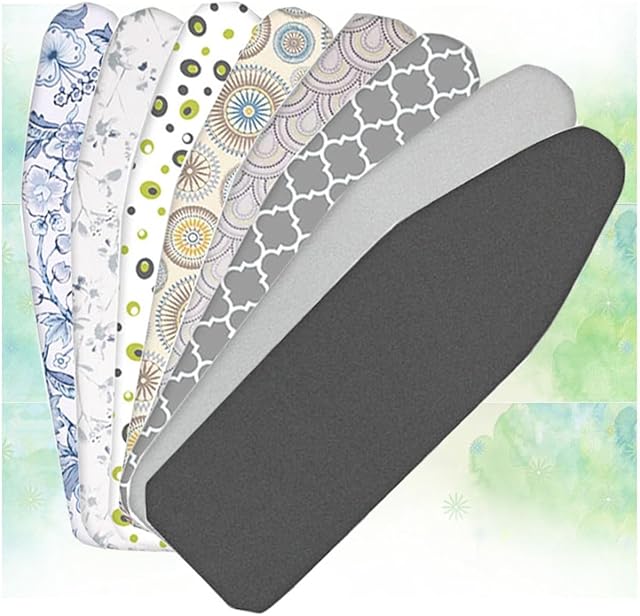 Cotton Ironing Board Cover and pad, Ironing Board Cover with Padding Mesh Cloth and Fastener Straps, 36x13 38x13 43x14 48x15in Ironing Cover Easy Fit (Color : F, Size : 97x33cm/38x13in)