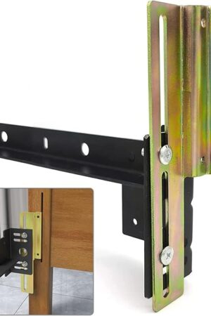 2Pcs 711 Bolt on to Hook on Bed Frame Conversion Brackets with Hardware Hook, Headboard Hook Set,Hook on Bed Frame Brackets Adapter,Hook on Bed Rail