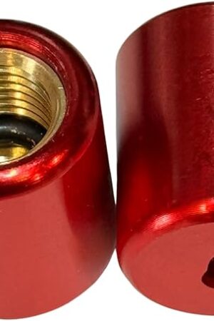 1/4 inch Pink Refrigerant locking caps 2 Pack. HVAC Tamper Resistant caps. (Tool Sold Separately) (Caps are keyed R22) for extra security. Safe guard your AC systems efficiency and the environment.