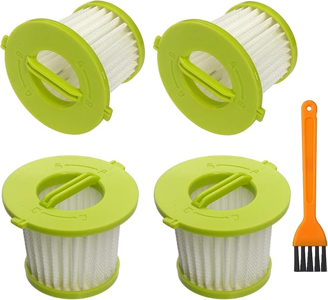 4 Pack Replacement Filter Compatible with Ryobi ONE+ 18V Handheld Vacuum Models PCL700 PCL704 PCL705 Part # A32F05N A32HF00 Reusable Filter Set