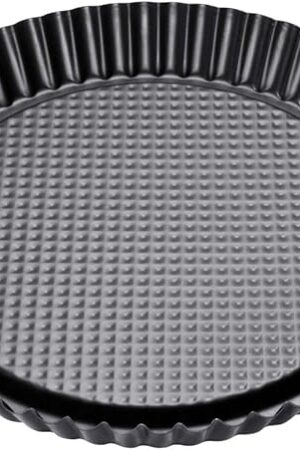 Zenker Non-Stick Carbon Steel Flan/Tart Pan, 11-Inch, grey