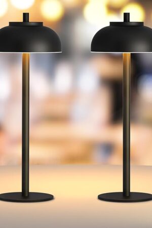 2 Pack Led Cordless Table Lamps Rechargeable,Table Lights Battery Operated-IP65 Waterproof-for Outdoor Patio/Restaurants/Home/Dinner/Table Lighting-Touch Control & Dimmable