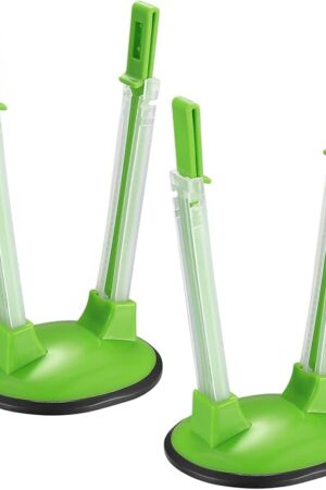 2 Pcs Baggy Rack, Freezer Bag Holder Stand, Adjustable Food Storage Holders, Plastic Food Prep Bag/Zip Lock Bag Holder Stand, for Meal Prep Bag, Kitchen Gadget