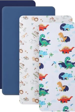 Crib Sheet Set for Boys and Girls for Cot and Toddler Mattress