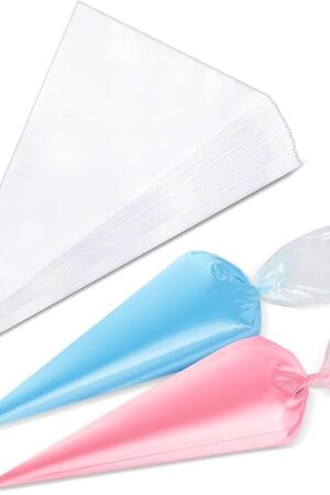 12/16/18/21 Inch Piping Bags, 100/200/400pcs Disposable Pastry Bags, Anti Burst Icing Bags for Cream Frosting, Cakes and Cookies Decoration (100pcs 12 Inch Piping Bags)