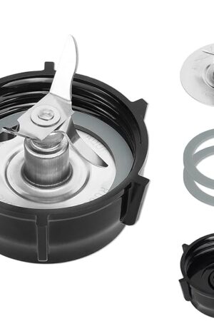 Blender Replacement Parts Compatible with Oster Blender Ice Blades ABS Plastics Base Stainless Steel Ice Blade and 2 Rubber O Ring Seal Gasket, Compatible with Oster Osterizer Blender Accessories