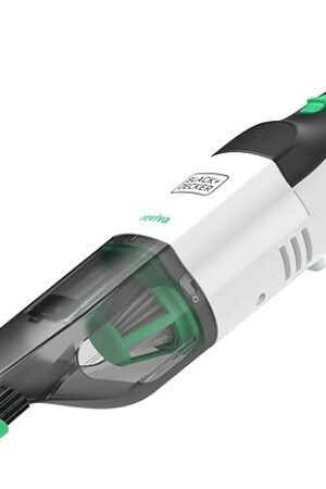 BLACK+DECKER 8V MAX reviva Handheld Vacuum, Cordless, Transparent Dustbowl (REVHV8J40)