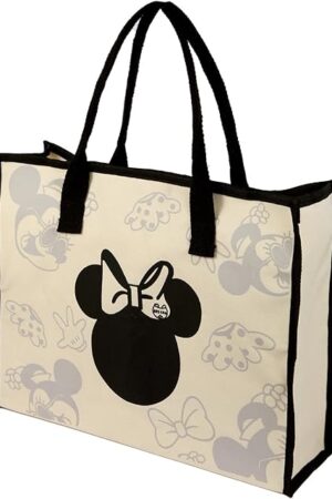 Cute Canvas Tote Bag Aesthetic for Women,Reusable Cloth Bags Shoulder Bag for Work Beach Travel with Zipper and Inner Pocket