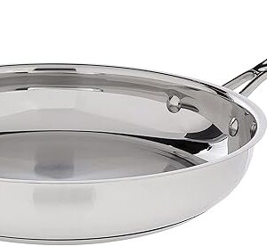 Cuisinart 10-Inch Open Skillet, Chef's Classic Stainless Steel Cookware Collection, 722-24