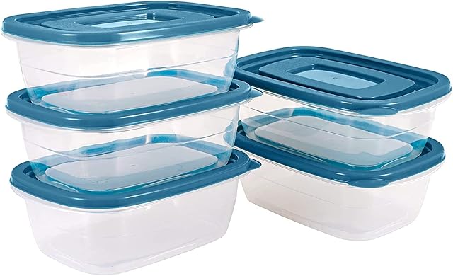 5PCS Small Food Storage Containers,Freezer Microwave safe,Food Container Sets,BPA Free Plastic Meal Prep Containers & Kitchen Set,Lunch Containers,use for School,Work and Travel,0.53 Quarts Per Box