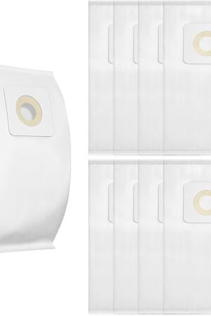9 Pack Style 7 Vacuum bags Compatible with Bissell PowerForce Bagged Uprights Vacuums 1739 3522 3525 71Y7 3554 3545 6592 3550 3553 Series, Replace Part # 32120