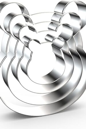 Winnie the Pooh Bear Cookie Cutter Set - 5", 4", 3", 2" - 4 Piece - Stainless Steel