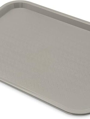 Carlisle FoodService Products CT121623 Café Standard Cafeteria / Fast Food Tray, 12" x 16", Gray