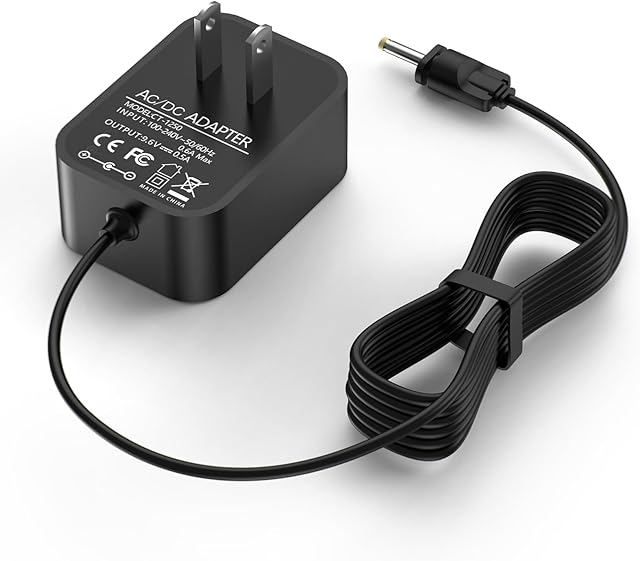 VHBW 9.6V Charger Compatible with Shark CH901 Ultra Cyclone Pro Cordless Handheld Vacuum XCHRGCH901 DK12-096045A-U ZD006C096050USE Charger Cord 5.9FT