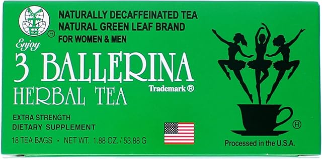 3 Ballerina Tea Dieters Drink, Extra Strength, 18-Count Tea Bags