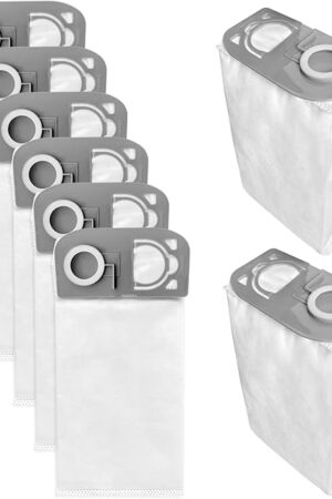 8 Pack HEPA R25 Vacuum Cleaner Bags Compatible for Riccar R25 Series R25S, R25D, R25P Upright Vacuums, #Part R25HC-6