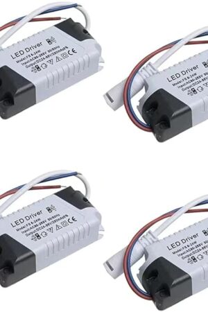 Acxico 4 pcs LED Driver 8/12/15/18/21W Power Supply Dimmable Transformer Waterproof LED Lig