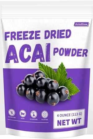 Acai Powder 4 Ounce, Premium Antioxidant-Rich Superfood Berry for Smoothie Bowls, Beverages, Yogurt