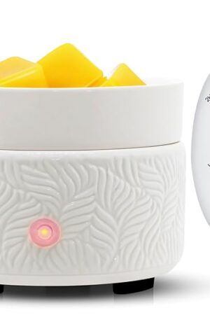 Candle Warmer & Burner 3-in-1 Wax Melter with Timer Auto Shut Off