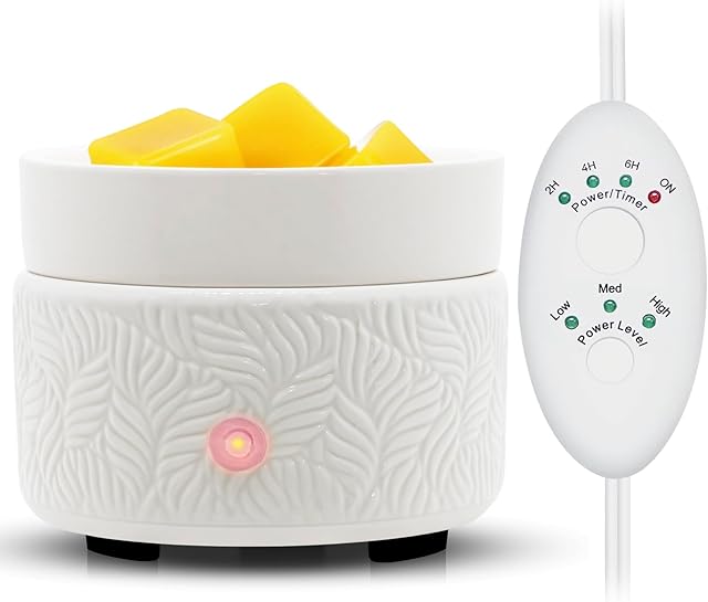 Candle Warmer & Burner 3-in-1 Wax Melter with Timer Auto Shut Off
