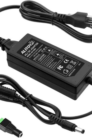 ALITOVE 5V 5A AC to DC Power Supply Adapter Converter 5.5x2.5mm Plug AC 100V~240V Input for WS2812B WS2811 SK6812 LED Pixel Strip Light CCTV Camera Security System