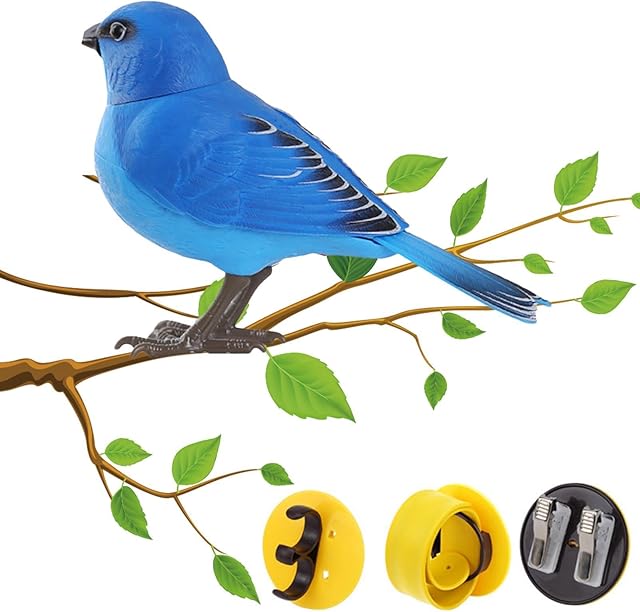 The Robot Bird, Electric Singing and Chirping Bird Toy, Creative and Interesting Simulated Bird, Sound-Controlled and Light-Controlled Bird Electric Induction Toy for Children