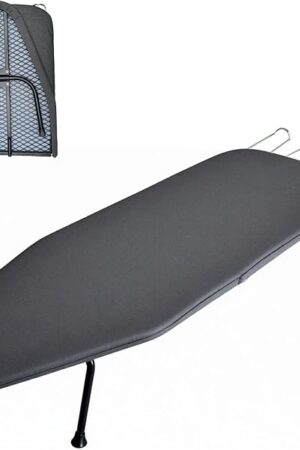 Compact Foldable Tabletop Ironing Board - with Iron Rest and Heat Resistant Cover, Portable Non-Slip Mini Iron Board for Home and Travel
