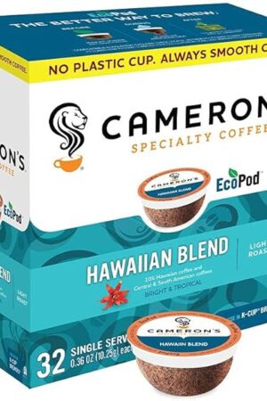 Cameron's Coffee Single Serve Pods, Kona Blend, 32 Count (Pack of 1)