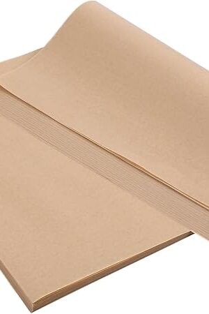 200 Pcs Large Parchment Paper Sheets for Baking, 13 x 18 Inch Brown Unbleached Precut Nonstick Parchment Baking Sheets Heavy Duty for Cookies Steaming Grilling Cooking Air Fryer Oven Pan