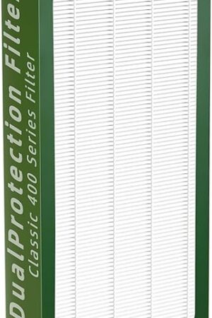 Classic 400 Series DualProtection Filter Replacement Compatible with BLUEAIR Classic 400 Series Air Cleaner Purifi-ers, 480i, 402, 403, 405, 410, 450E, 455EB, Filter with Activated Carbon