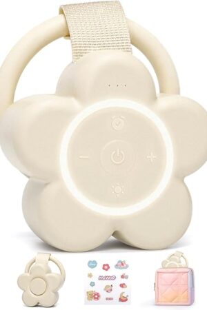 2025 Mom's Choice Awards | Portable White Noise Sound Machine Baby | 25 Soothing Sounds | Rechargeable Travel Sound Machine Baby with Night Light | Newborn Essentials | Nursery, Home, Sleep Aid