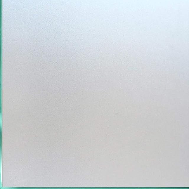 Coavas Window Privacy Film Frosted Glass Static Cling Heat Blocking Window Tint for Home Day and Night Sun Blocker Insulation Bathroom Door Decorative Frosting Cover Sticker (17.5 x 78.7 Inch, Pure)