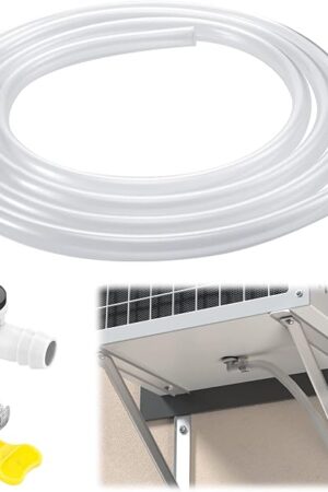 10ft Air Conditioner Drain Hose, 3/5 inch Portable AC Drain Hose Connector, Replacement for Universal Mini-Split Unit and Window Air Conditioner Unit kit Parts