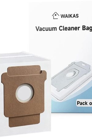 6 Pack 104 Vacuum Bags for iRobot Roomba 104 Combo, Plus 405 (G181), Max 705 Vac, 105 Vac, 105 Combo, Plus 405 (G185), Plus 504 Vac, Plus 505 Combo, Q0520 Robot Vacuum, Disposable Dirt Disposal Bag