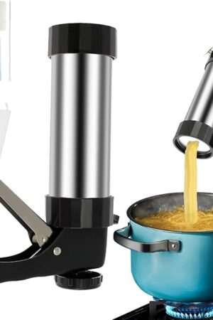 Churrera Churro Maker Machine, Homemade Churros, 3 Different Tips Piping Nozzle Piping Bag Lightweight Hollow Churro Maker Tool for Making Churro, Easy to Prepare and Fill Your Own Churros at Home