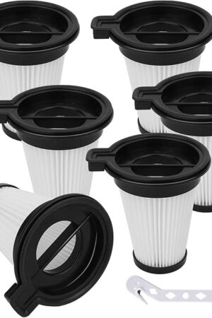 6 Pack HEPA Filter Compatible with Wyze Cordless Vacuum Cleaner Replacement Filters, Compare to part #WCVRHF for Wyze Handheld Cordless Vacuum, Washable Filters Replacement for Wyze