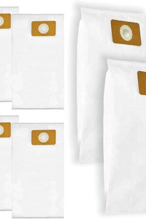 6 Pack HEPA Replacement Bags for OVO & Nadair Central Vacuum, 12.5L /3.2 Gallon Disposable Central Vacuum Bags for 4.75 to 6.6 Gal Canister Size - Triple Layer Filtration & Leak - Proof Design