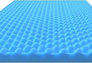Airflow Foam Mattress Topper, Egg Crate Foam Pad, Hospital Mattress Pad and Bed Topper for Support, Pressure Relief and Weight Distribution, Hospital Size Mattress, 2x33x72 Made in USA by Foam Global