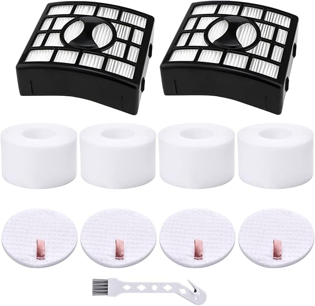 Artriase for Shark NV680 Filter Replacement, DuoClean Powered Lift Away Speed NV681 NV682 NV683 NV800 NV801 NV803 UV810 Vacuum Cleaner, Replaces Part XHF680 and XFF680, 2 HEPA + 4 Foam & Felt Filters