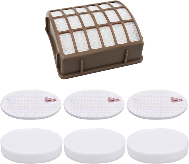 Artraise Filters Replacement for Shark Navigator DLX Professional Swivel Pro (NV60 NV70 NV71 NV80 UV420 NV130 NV141) & Rotator XL (NV90 NV95) Vacuum Cleaner- Replaces Part # XFF80 XHF80