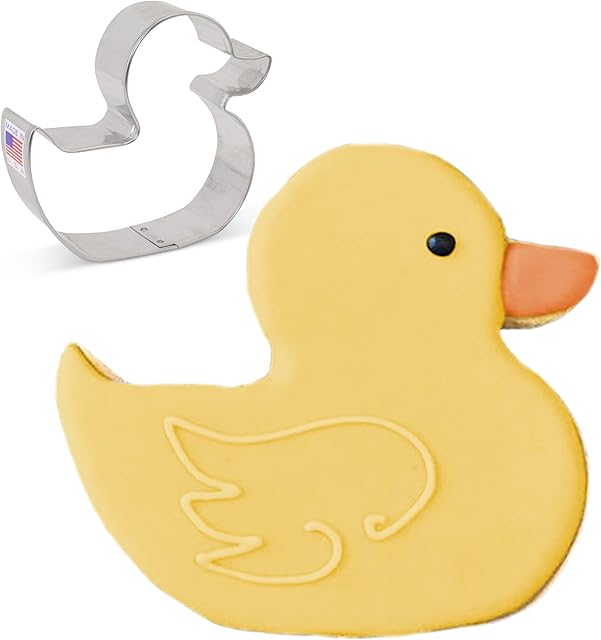 Ann Clark Cookie Cutters Rubber Duck Cookie Cutter, 4" Made in USA