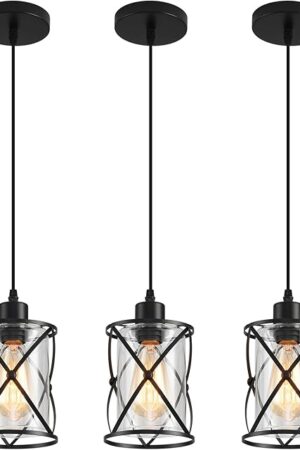 3-Lights Industrial Pendant Light Pendant Lighting Industrial Retro Style Hanging Light Fixture