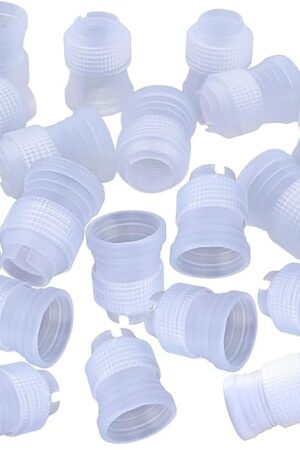 30 Pack Plastic Standard Couplers Cake Decorating Coupler Pipe Tip Coupler for Icing Nozzles,Cake Baking Tools Accessories