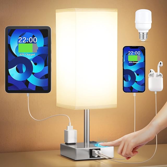 Bedside Table Lamp Nightstand Lamp