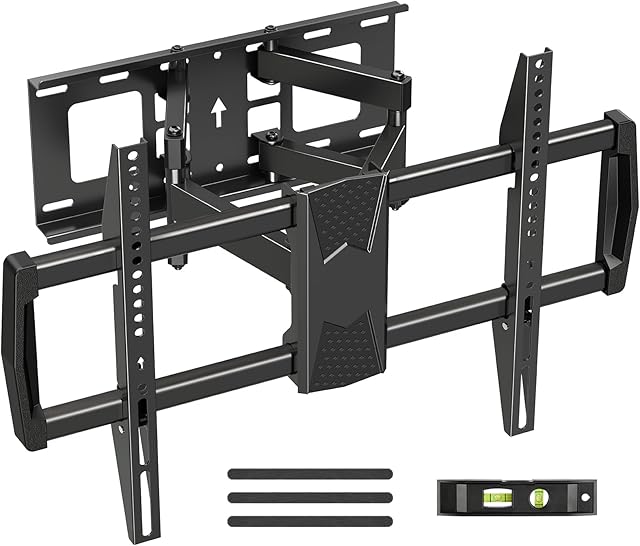 MOUNT PRO Full Motion TV Mount for Most 42-82 inch TVs, Wall Mount TV Bracket with Swivel Articulating Extension Tilt Arms, Television Wall Mount Max VESA 600x400mm, 100lbs Loading, Fits Max 16" Studs