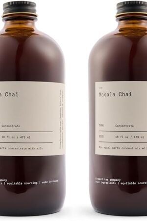 Dona Original Masala Chai Concentrate, Small-Batch, Single-Origin Spices, Hot or Iced Chai, 16 Fl Ounce Bottles (Pack of 2) (Standard, 32, Fl Oz)