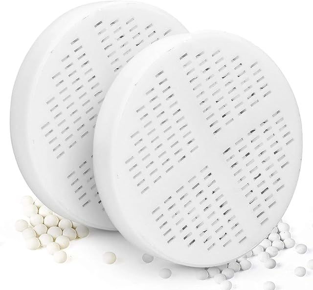 AquaHomeGroup Vitamin C + E + A Shower Filter Replacement Cartridge (Pack of 2) - Vitamin Infused Shower Head Filter for Healthier Skin, Hair, and Nails - Removes Chlorine