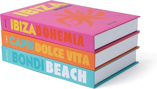 TwoDays Preppy Room Decor Aesthetic, Decorative Books, Coffee Table Books Decor, Faux for Decoration, Bookshelf Fake Stuff, Things. (Set of 3)