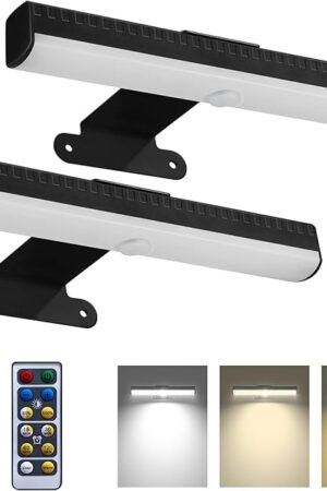 2 PACK Picture Light for Painting Battery with Remote on Wall in Bedroom Living Room, 3Lighting for Wall Art Pictures Posters,Dimmable Timer Set Display Accent Light for Frame Dart Gallery Portrait